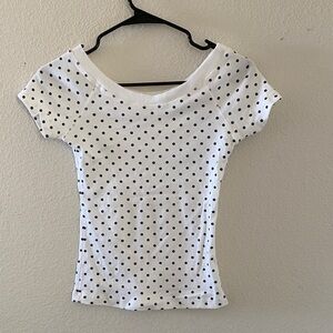 Brandy melville Ginny polka dots top